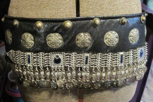 Base with coin belt, stampings and Turkish buttons