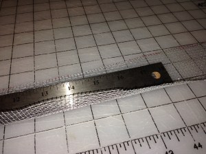 Fold it with the straight edge